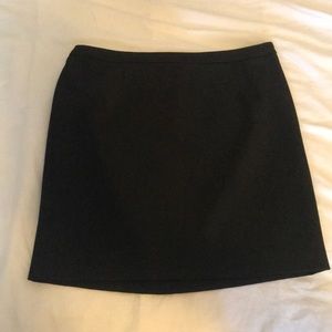 Black mini skirt